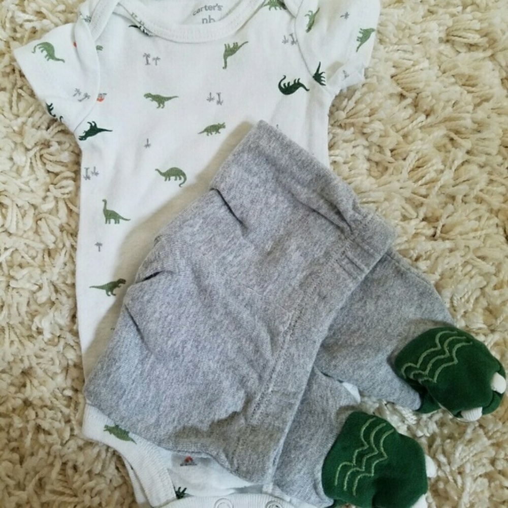 Newborn NB Boy Outfit Onsie Pants
